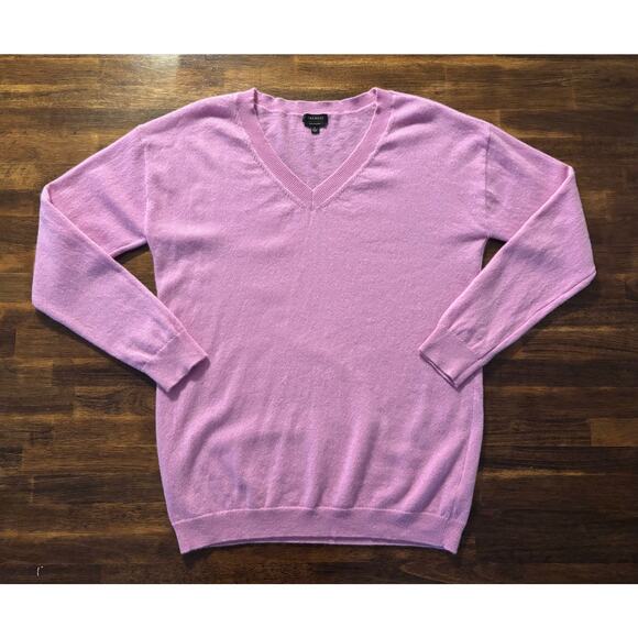 Talbots Women's Large Sweater V Neck 100% Pure Cashmere Long Sleeve - Picture 1 of 8